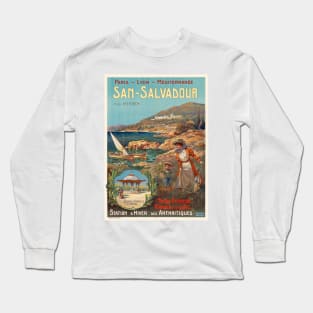 San Salvadour France Vintage Poster 1920 Long Sleeve T-Shirt